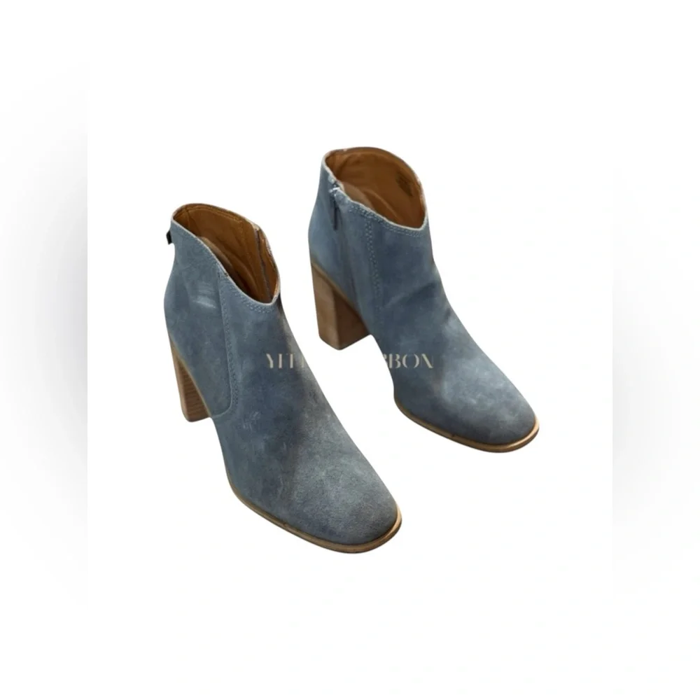 🆕 LUCKY BRAND | PELLYON HEELED BOOTIE | OPEN GREY | SIZE: 8